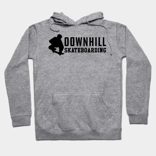 Downhill Skateboarding Hoodie by KC Happy Shop